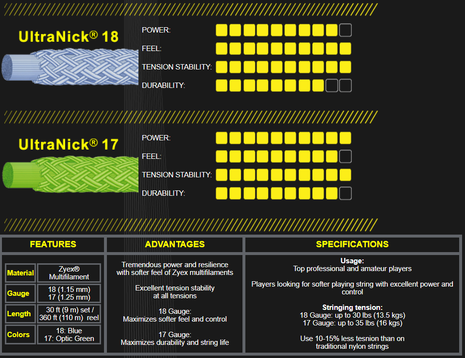 Ashaway UltraNick 17 - Green