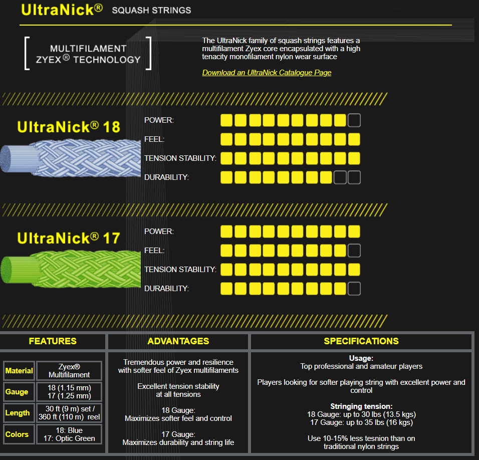 Ashaway UltraNick 18 - Blue